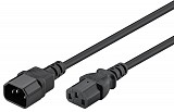 GOOBAY καλώδιο προέκτασης τροφοδοσίας 50081, 0.75mm², 2m, μαύρο 50081