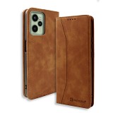 Bodycell Book Case Pu Leather Realme C35 Brown