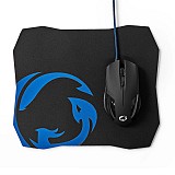 Gaming σετ με ενσύρματο ποντίκι και mousepad NEDIS GMMP110BK