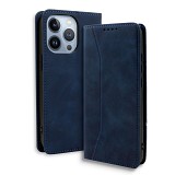 Bodycell Book Case Pu Leather iPhone 14 Pro Max Blue