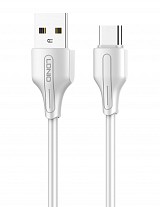 LDNIO καλώδιο USB-C σε USB LS540, 2.4A, 20cm, λευκό 5210131073490
