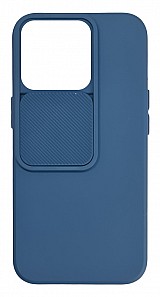 POWERTECH Θήκη Camshield Soft MOB-1885 για iPhone 15 Pro, μπλε MOB-1885