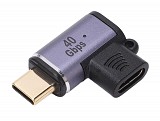 POWERTECH αντάπτορας USB-C PTH-107, μαγνητικός, 100W, 40Gbps, γκρι PTH-107