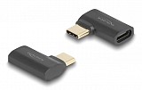 DELOCK αντάπτορας USB-C 60245, αρσενικό σε θηλυκό, 240W, 40Gbps, μαύρος 60245