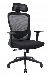 POWERTECH καρέκλα γραφείου PT-1390 με μπράτσα και ανάκλιση, ρυθμιζόμενο ύψος, μαύρη PT-1390