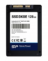 SILICON POWER industrial 2.5" SATA III SSD SSD3K0E, 128GB, 540/520MBps, 3D TLC, -20~75 °C SP128GISSD3K5EV0