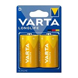 Μπαταρία Alkaline Varta Longlife D LR20 Plastic Free (2 τεμ.)