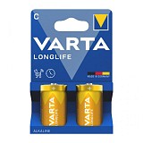 Μπαταρία Alkaline Varta Longlife C LR14 Plastic Free (2 τεμ.)