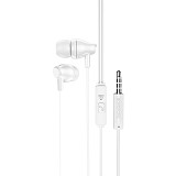 Borofone Earphones BM61 Wanderer with microphone white