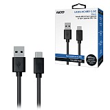 Καλώδιο USB 2.0 Τype-A αρσενικό σε Τype-C αρσενικό 35W, 1.5m NOD UC35-AC480-1.5C