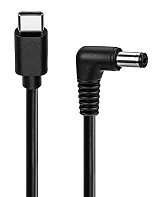 GOOBAY καλώδιο τροφοδοσίας USB-C σε DC 78972, 5.5x2.1mm, 1m, μαύρο 78972