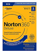 NORTON Antivirus 360 Deluxe ESD, 5 συσκευές, 50GB cloud, 1 έτος N360-ESD-2