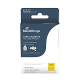 Πλαστική Ταινία Ετικετογράφου MediaRange (Brother TZ-631/TZe-631) 12 mm x 8 m (Μαύρα Γράμματα σε Κίτρινο Φόντο) (MRBTZ631)