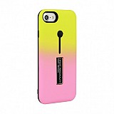 Samsung Galaxy J6 2018 Vennus Ring Finger Stand Back Cover Yellow-Pink