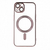Apple iPhone 16 Pro Magsafe Color Chrome Silicone Rose Gold