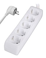 POWERTECH πολύπριζο PT-871, 5x schuko, 16A, 3m, λευκό PT-871