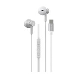 Hands Free Stereo Devia EM113 M2 Metal USB C Smart Ασημί