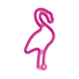 Neon LED Forever Light FLNE18 FLAMINGO (USB/Μπαταρίας & On/Off) Ροζ