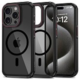 TECH-PROTECT MAGHYBRID CASE IPHONE 16 PRO black red backcover