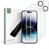 TECH-PROTECT SUPREME SET TEMPERED GLASS CAMERA + SCREEN IPHONE 15