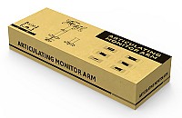 BRATECK Βάση γραφείου LDT40-G02 για 2 οθόνες 17 - 32, 8kg LDT40-G02