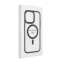 iS TPU MAG COLOR EDGE IPHONE 16 PRO MAX trans black red backcover