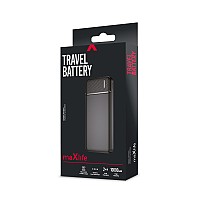 MAXLIFE POWERBANK UNIVERSAL 10000 mAh BLACK