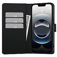 TECH-PROTECT WALLET BOOK CASE SAMSUNG A26 5G black red