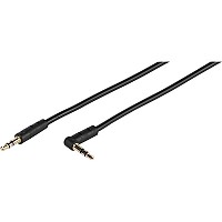 VIVANCO AUDIO CONNECTION CABLE 3.5mm JACK to ANGLED 3.5mm JACK 0.3m