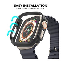 Θήκη PC Ahastyle WG95 Premium Apple Watch Ultra 49mm Μαύρο (1 τεμ.)