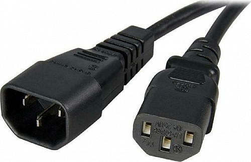 Καλώδιο προέκτασης IEC C13- IEC C14 1.5m