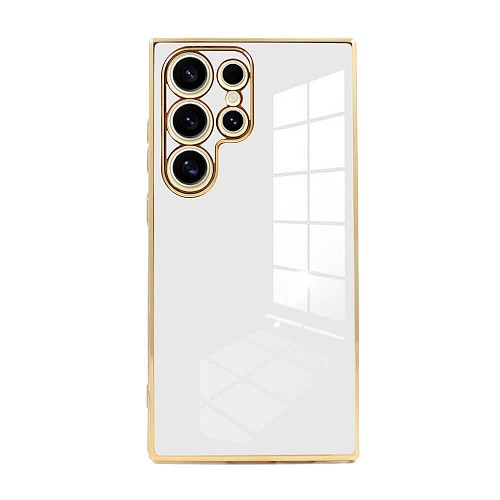 Bodycell Gold Plated Silicon Samsung S24 Ultra White