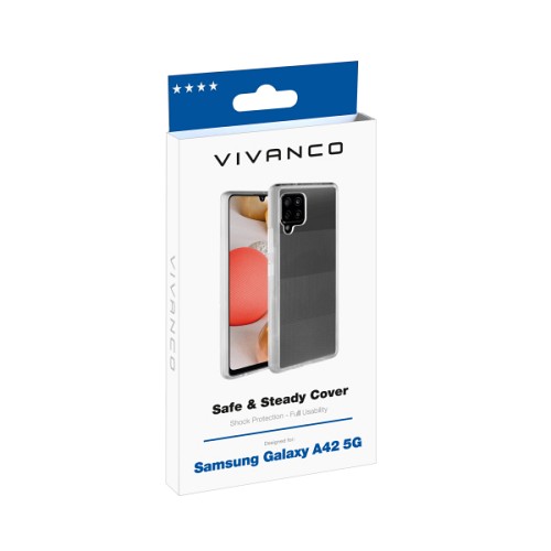VIVANCO SAFE & STEADY CASE SAMSUNG A42 transparent backcover