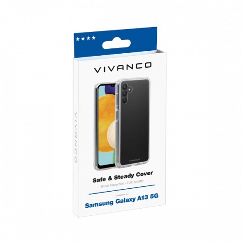 VIVANCO SAFE & STEADY CASE SAMSUNG A13 5G / A04s transparent backcover