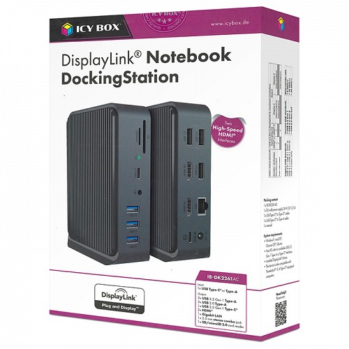   13    ,  laptop  PC,   USB Type-C  Type-A ICY BOX IB-DK2261AC