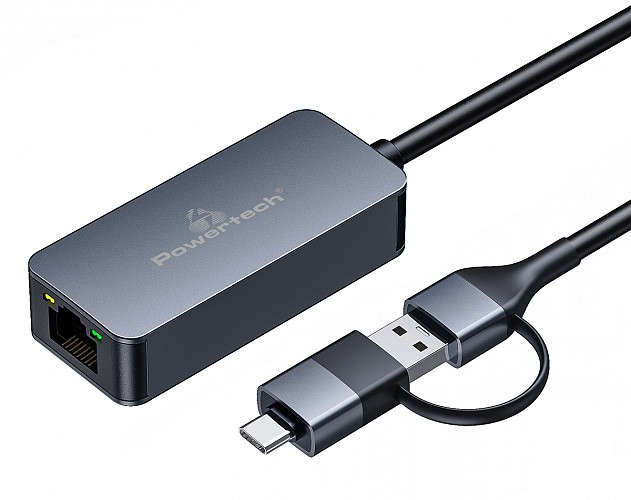 POWERTECH   PTR-0149, USB & USB-C, 1000 Mbps,  PTR-0149