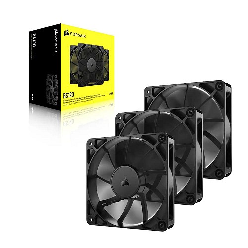 Corsair Case Fan RS120 120mm PWM 3-Pack Black (CO-9050189-WW) (CORCO-9050189-WW)