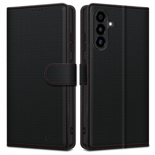 TECH-PROTECT WALLET BOOK CASE SAMSUNG A26 5G black red