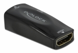 DELOCK αντάπτορας HDMI σε VGA 66560, με audio, 1080p/60Hz, μαύρος 66560