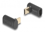 DELOCK αντάπτορας USB-C 60246, αρσενικό σε θηλυκό, 240W, 40Gbps, μαύρος 60246