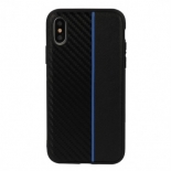 Samsung Galaxy A6 Plus 2018 Testa Moto Silicone Black/Blue