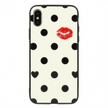 Samsung Galaxy J6 Plus Vennus Kiss Glass Silicone white