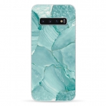 Silicon Marble Case Samsung S10 SM3 Green