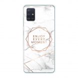 Silicon Marble Case Samsung S20 Plus SM 16 White/Gold