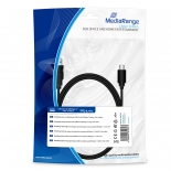  MediaRange Charge and sync cable, USB 3.0 to USB Type-C plug, 1.8m, black (MRCS182)