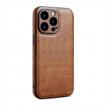 Bodycell Prestige Leather Backcover iPhone 13 Pro Max Brown