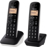 ΑΣΥΡΜΑΤΟ ΤΗΛΕΦΩΝΟ PANASONIC DUO KX-TGB612JTW black white