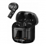 True Wireless Ακουστικά Bluetooth Wiwu Ghost TWS11 Διάφανο-Μαύρο