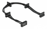 DELOCK καλώδιο SATA 15pin σε 4x SATA 15pin 60395, 40cm, μαύρο 60395