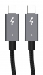 CABLETIME καλώδιο USB-C CT-C160 Thunderbolt3, 100W 40Gbps, 5K, 1m, μαύρο 5210131052228